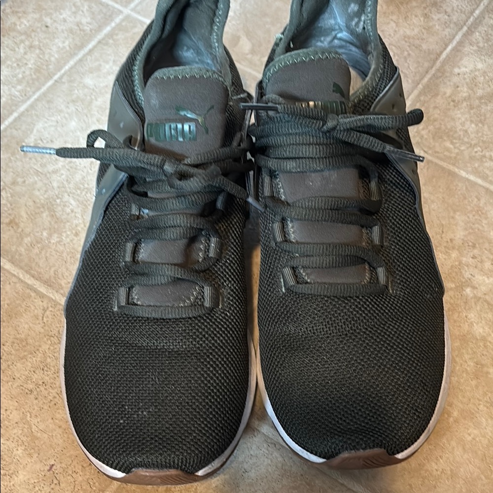 Puma Olive Green Sneakers Lightweight Breathable Design